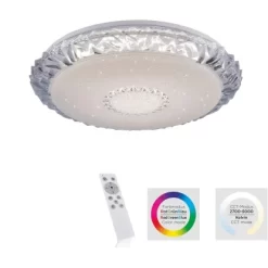 Leuchten Direkt LED-Deckenleuchte Lucca Transparent Ø 51 Cm