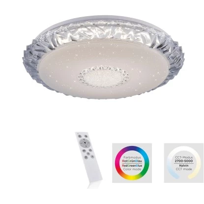 Leuchten Direkt LED-Deckenleuchte Lucca Transparent Ø 51 Cm 1 Leuchten Direkt LED-Deckenleuchte Lucca Transparent Ø 51 Cm