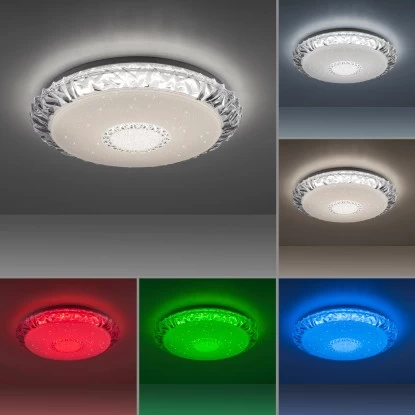 Leuchten Direkt LED-Deckenleuchte Lucca Transparent Ø 51 Cm 6 Leuchten Direkt LED-Deckenleuchte Lucca Transparent Ø 51 Cm – Bild 6