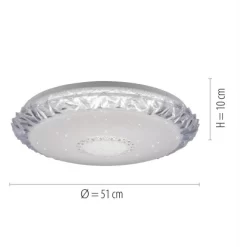Leuchten Direkt LED-Deckenleuchte Lucca Transparent Ø 51 Cm 27 Leuchten Direkt LED-Deckenleuchte Lucca Transparent Ø 51 Cm -Lampe Geschäft 4043689975593 2426 07