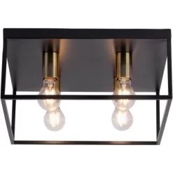 Leuchten Direkt Deckenleuchte Fabio Messing Matt 40 X 40 Cm -Lampe Geschäft 4043689976057 2426 06