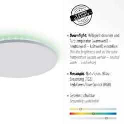 Leuchten Direkt LED-Deckenleuchte Gustav Weiß Ø 42 Cm -Lampe Geschäft 4043689979607 2426 03