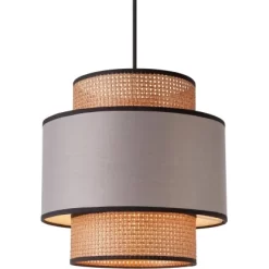 Pendelleuchte Schwarz-Braun-Grau -Lampe Geschäft 4048123262284 CU 220221 L