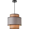 Pendelleuchte Schwarz-Braun-Grau