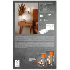 Ledvance Tischleuchte Decor Holz Holzbraun-Schwarz -Lampe Geschäft 4058075757103 2010 VP 08