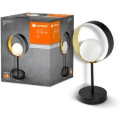 Ledvance Tischlampe Decor Memphis Schwarz-Gold 36,5 Cm -Lampe Geschäft 4058075759206 2010 S 09