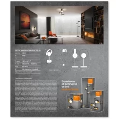 Ledvance Tischlampe Decor Memphis Schwarz-Gold 36,5 Cm -Lampe Geschäft 4058075759206 2010 VP 08