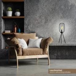 Amare Stehlampe Vintage Metall 60 Cm Schwarz -Lampe Geschäft 4251083912100 4655 05