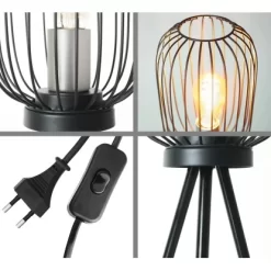 Amare Stehlampe Vintage Metall 60 Cm Schwarz -Lampe Geschäft 4251083912100 4655 07