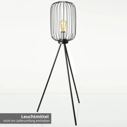 Amare Stehlampe Vintage Metall Fitting 102 Cm Schwarz 2 Amare Stehlampe Vintage Metall Fitting 102 Cm Schwarz – Bild 2