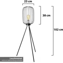 Amare Stehlampe Vintage Metall Fitting 102 Cm Schwarz 13 Amare Stehlampe Vintage Metall Fitting 102 Cm Schwarz -Lampe Geschäft 4251083912148 4655 03