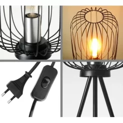 Amare Stehlampe Vintage Metall Fitting 102 Cm Schwarz 17 Amare Stehlampe Vintage Metall Fitting 102 Cm Schwarz -Lampe Geschäft 4251083912148 4655 07