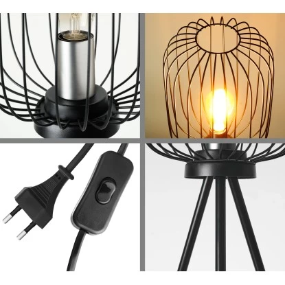 Amare Stehlampe Vintage Metall Fitting 102 Cm Schwarz 7 Amare Stehlampe Vintage Metall Fitting 102 Cm Schwarz – Bild 7