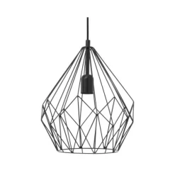 Eglo Pendelleuchte Vintage Schwarz Ø 31 Cm