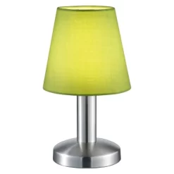 Trio Tischleuchte Touch Me Nickel Matt-Grün