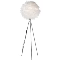 Nino Leuchten Stehleuchte Ducky Stoffkugel Mit Federn 150 Cm EEK: E-A++ -Lampe Geschäft 481538 3524 1