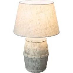 Nino Leuchten Tischleuchte Lisco Betonfarbig 33 Cm