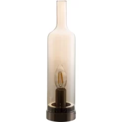 Nino Leuchten Tischleuchte Bottle Nickel Matt Amber 11 Nino Leuchten Tischleuchte Bottle Nickel Matt Amber -Lampe Geschäft 481616 3524 6