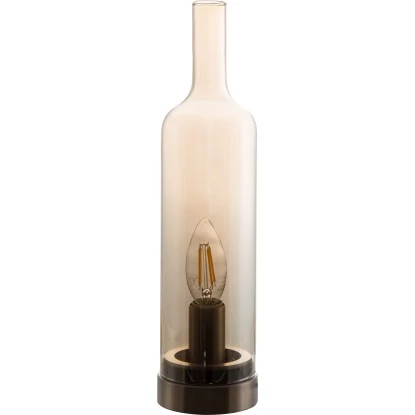 Nino Leuchten Tischleuchte Bottle Nickel Matt Amber 6 Nino Leuchten Tischleuchte Bottle Nickel Matt Amber – Bild 6