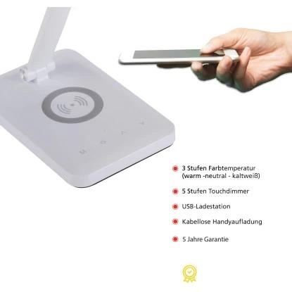 Leuchten Direkt LED-Tischleuchte Florentina Weiß 2700-5000 K IP20 4 Leuchten Direkt LED-Tischleuchte Florentina Weiß 2700-5000 K IP20 – Bild 4