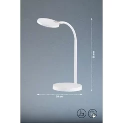 Fischer & Honsel LED Tischleuchte Luna 35 Cm X 14 Cm Weiß -Lampe Geschäft 5283916 1546 3