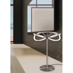 Trio LED Tischleuchte Charivari Nickel Matt 500 Mm X 410 Mm X 410 Mm -Lampe Geschäft 591614 2451 7