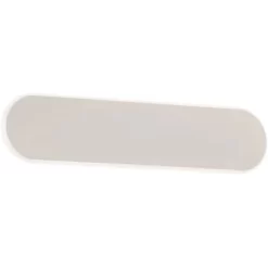 Trio LED Wandleuchte Carlo Weiß Matt 80 Mm X 350 Mm X 48 Mm