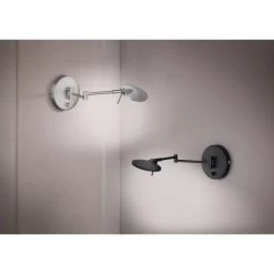 Trio LED Wandleuchte Kazan Schwarz Matt 550 Mm X 140 Mm X 140 Mm -Lampe Geschäft 593414 2451 7