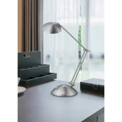 Trio LED Tischleuchte Calcio Nickel Matt 430 Mm X 200 Mm X 500 Mm -Lampe Geschäft 593446 2451 7