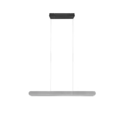 Trio LED-Pendelleuchte Helios 1-flammig Aluminium Gebürstet 130 Cm X 6 Cm -Lampe Geschäft 612141 2451 16