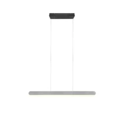 Trio LED-Pendelleuchte Helios 1-flammig Aluminium Gebürstet 130 Cm X 6 Cm -Lampe Geschäft 612141 2451 3
