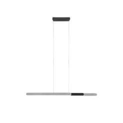 Trio LED-Pendelleuchte Helios 1-flammig Aluminium Gebürstet 130 Cm X 6 Cm -Lampe Geschäft 612141 2451 9