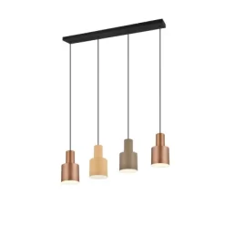 Trio Pendelleuchte Agudo 4-flammig Multicolor 150 Cm X 87 Cm