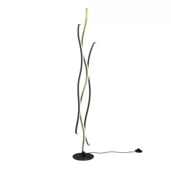 Trio LED Stehleuchte Blaze 1-flammig Messing Matt 20,5 Cm X 20,5 Cm