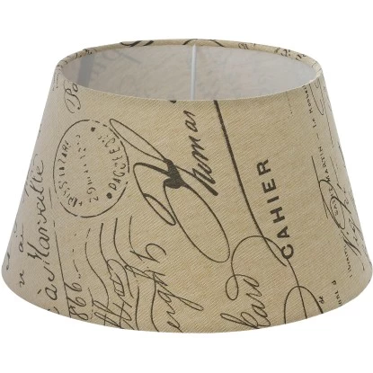 Eglo Lampenschirm 1+1 Vintage Weiß-Braun Ø 25 Cm