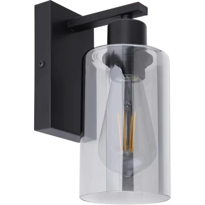 Globo Wandleuchte Hadera Metall Schwarz Matt Glas 3 Globo Wandleuchte Hadera Metall Schwarz Matt Glas – Bild 3