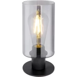 Globo Tischleuchte Hadera Metall Schwarz Matt