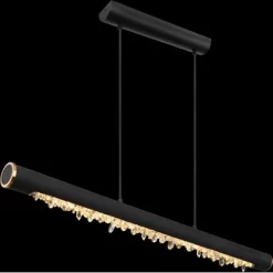 Globo LED-Hängeleuchte Felicitas Metall Schwarz Matt -Lampe Geschäft 756829 3749 3