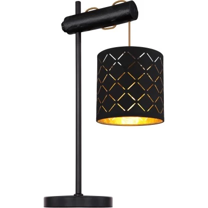 Globo Tischleuchte Clarke Metall Schwarz 1 Globo Tischleuchte Clarke Metall Schwarz