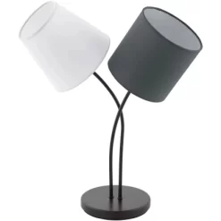 Eglo Tischleuchte Almeida Schwarz-Weiß -Lampe Geschäft 759395 3539 2