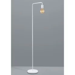 Trio Standlampe Diallo Weiß Matt 1-flammig E27 149 Cm