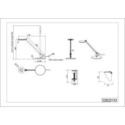 Trio LED-Schreibtischlampe Rotterdam Weiß 1-flammig 5 W -Lampe Geschäft 761270 2451 3