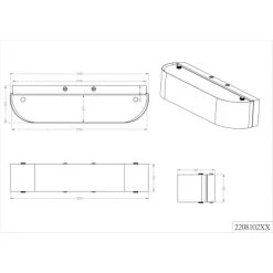 Trio LED-Wandlampe Adriano Weiß 2-flammig 3,1 W -Lampe Geschäft 767528 2451 3