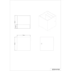 Trio LED-Wandlampe Louis Weiß Matt 1-flammig 4,3 W -Lampe Geschäft 767530 2451 3 1