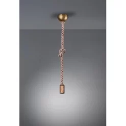 Trio Deckenlampe Rope Altmessing 1-flammig Retro 150 Cm E27 -Lampe Geschäft 775829 2451 2 HQ
