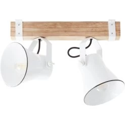 Brilliant Wandlampe Plow E27 BA 2 Weiß -Lampe Geschäft 777035 1079 7