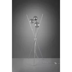 Trio Standlampe Lance Chrom 3-flammig E14 156 Cm