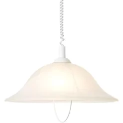 Brilliant Pendellampe Freya E27 PE1 Weiß Max. 180 Cm