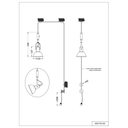 Trio Deckenlampe Carlotta Weiß Matt 1-flammig E14 Fassung 2 Trio Deckenlampe Carlotta Weiß Matt 1-flammig E14 Fassung – Bild 2