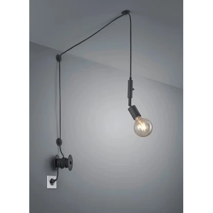 Trio Deckenlampe Stella Schwarz Matt 1-flammig E27 Fassung 1 Trio Deckenlampe Stella Schwarz Matt 1-flammig E27 Fassung